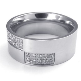 Üppiges Design Farbbrillanz Zuverlässige Qualität Titanring