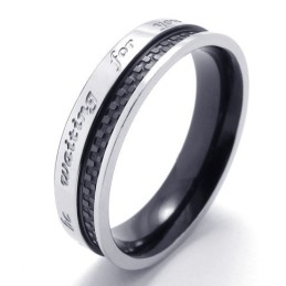 Elegante Form Zarte Farben Hochwertiger Titanring