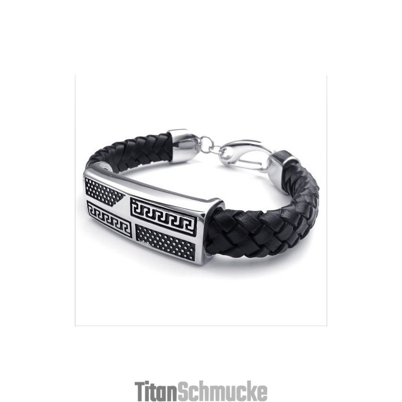 Geschicktes Design Zarte Farben Hochwertiges Titan-Lederarmband Geschicktes Design Zarte Farben Hochwertiges Titan-Lederarmband