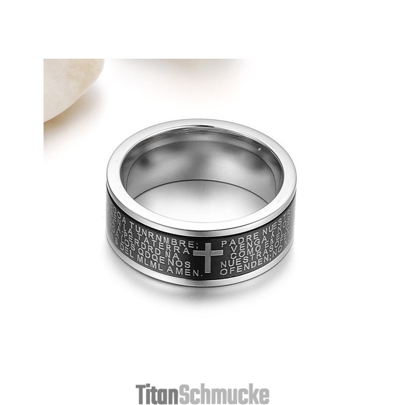 Der König Der Quantität, Männlicher Kreuz-Titanring Der König Der Quantität, Männlicher Kreuz-Titanring