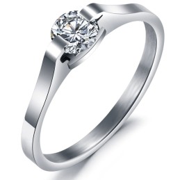 Stabiler Qualitäts-Titanring Mit Strass