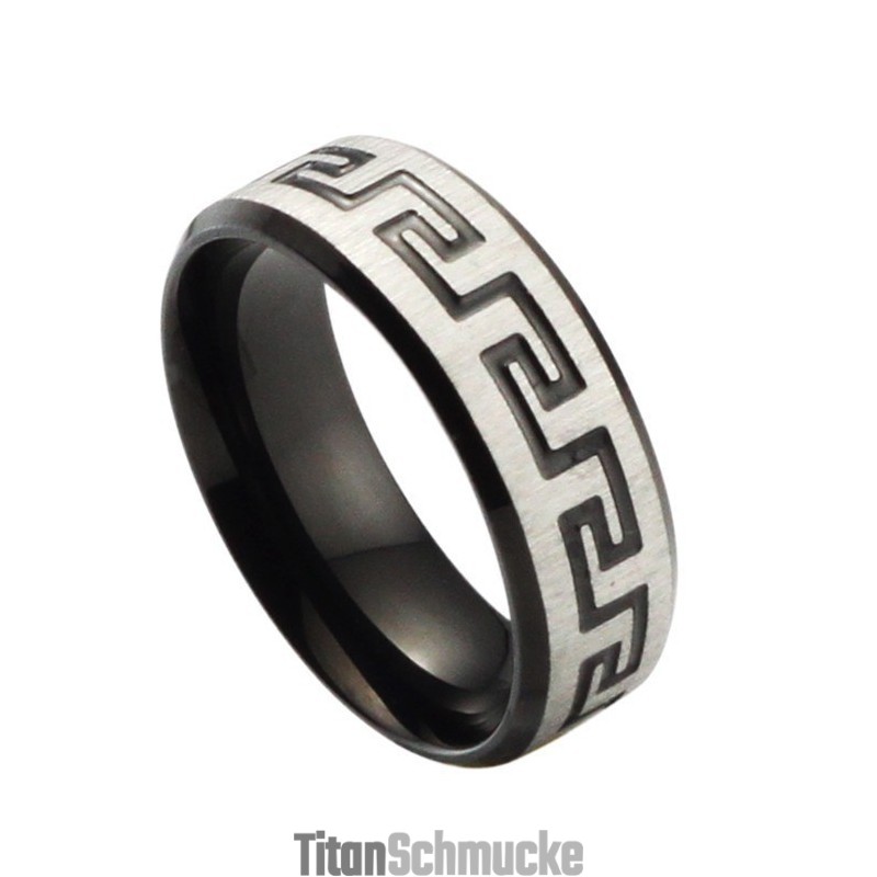 Hochwertiger Schwarzer Titanring Hochwertiger Schwarzer Titanring