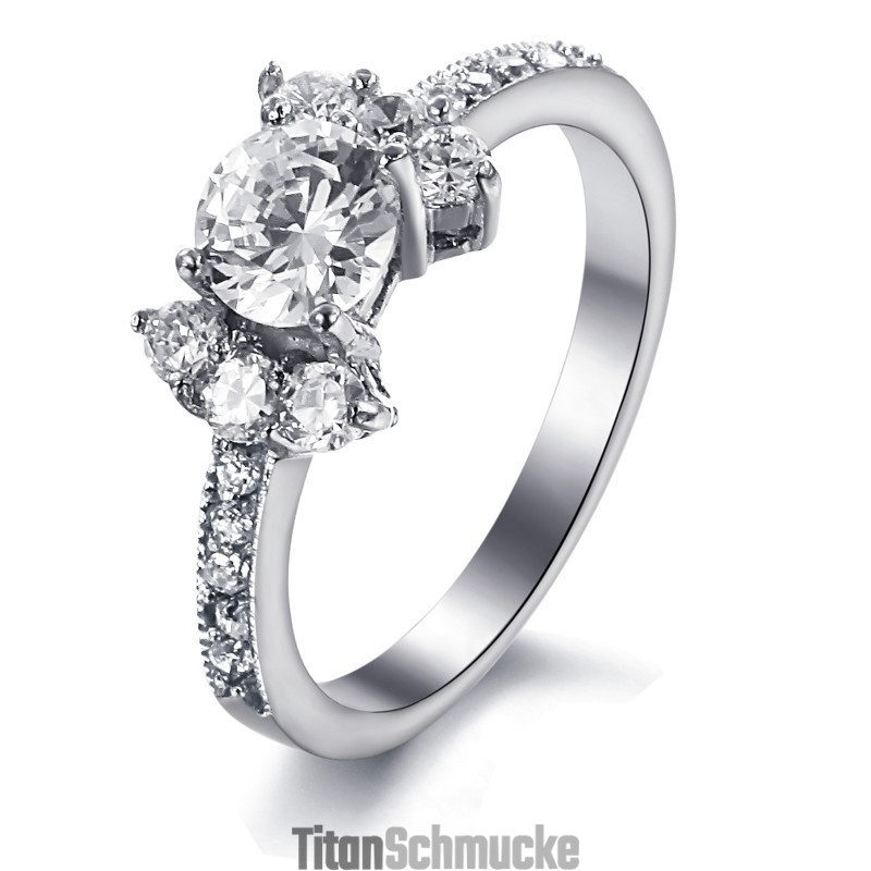 Große Auswahl An Weiblichen Titanringen Mit Herz- Und Pfeilschliff Und Strass Große Auswahl An Weiblichen Titanringen Mit Herz- Und Pfeilschliff Und Strass