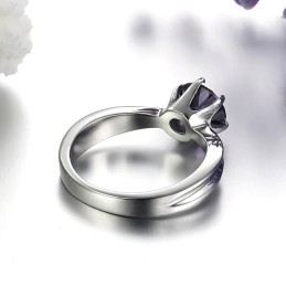 Weltweit Gut Verkaufter Damen-Titanring Mit Lila