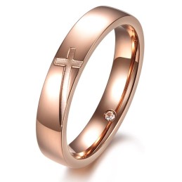 Um Im In- Und Ausland Ein Hohes Ansehen Zu Genießen Kreuz Titanring Für Liebhaber