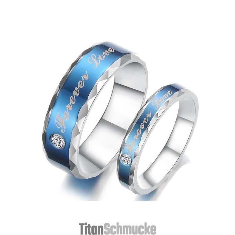 Langlebiger Blauer Titanring Für Liebhaber Langlebiger Blauer Titanring Für Liebhaber