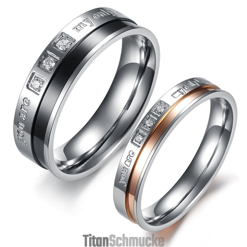 Zuverlässiger Qualitäts-Titanring Für Verliebte