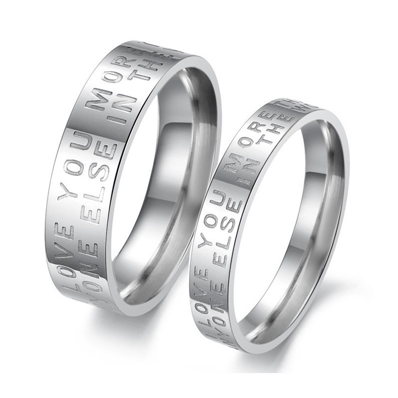 Weißer Titanring Von Hervorragender Qualität Für Liebhaber