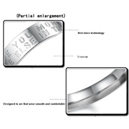 Weißer Titanring Von Hervorragender Qualität Für Liebhaber