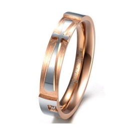 Stabiler Qualitätskreuz-Titanring Für Liebhaber