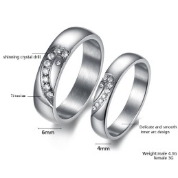 Langlebiger Titanring Für Liebhaber