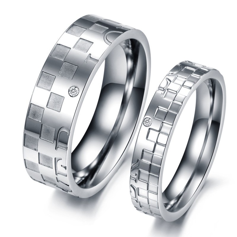 Weltweit Gut Verkaufter Puzzle-Titanring Für Liebhaber