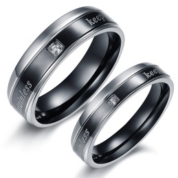 Stabiler, Hochwertiger, Eleganter Titanring Für Verliebte