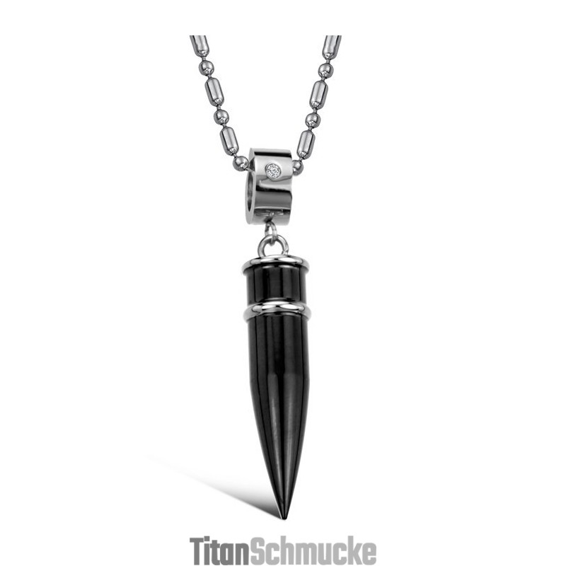 Hochwertige Halskette Aus Schwarzem Titan Hochwertige Halskette Aus Schwarzem Titan