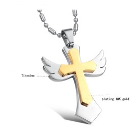 Bekannt Für Seine Hochwertige Kreuz-Titan-Halskette