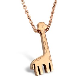Langlebige Titan-Halskette In Giraffenform