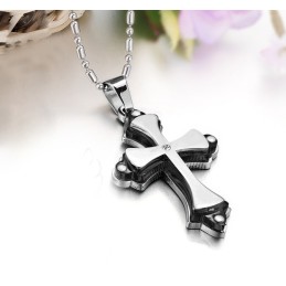 Qualität Und Quantität Gesichert Kreuz Titan Halskette Mit Strass