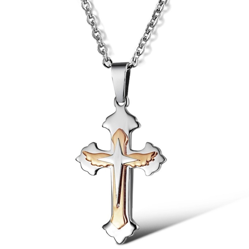 Hochwertige Kreuz-Titan-Halskette