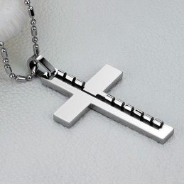 Qualität Und Quantität Gesicherte Männliche Kreuz-Titan-Halskette