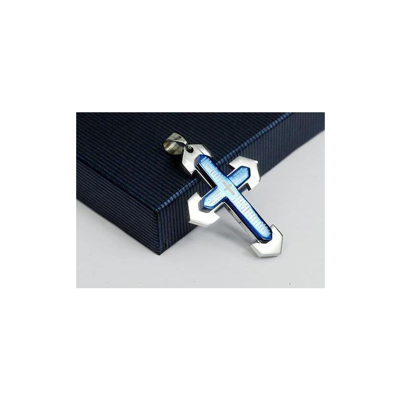Bibelkreuz-Anhänger Und Halskette Aus Titan