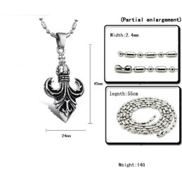 Einfach Zu Verwendende Klassische Titan-Halskette Für Männer