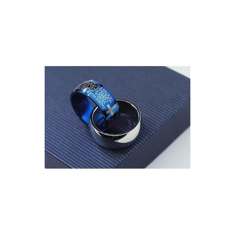 Super Coole Herren Titan Ringe Anhänger Und Halskette