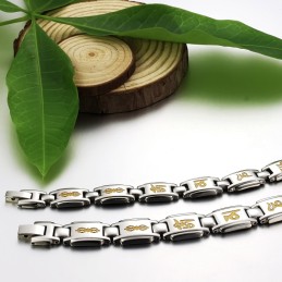 Hochwertiges Gesundheitsarmband Aus Titan Für Liebhaber