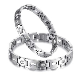 Die Königin Der Qualität Titan Armband Für Liebhaber Mit Strass