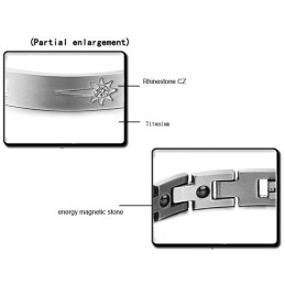 Um Im In- Und Ausland Ein Hohes Ansehen Zu Genießen Titanarmband Für Liebhaber Mit Diamant