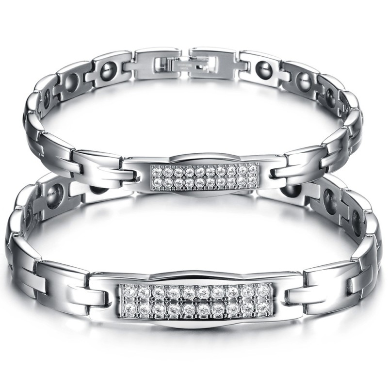 Die Königin Der Qualität Gesundheit Titan Lodestone Armband Für Liebhaber Mit Diamant Die Königin Der Qualität Gesundheit Titan Lodestone Armband Für Liebhaber Mit Diamant
