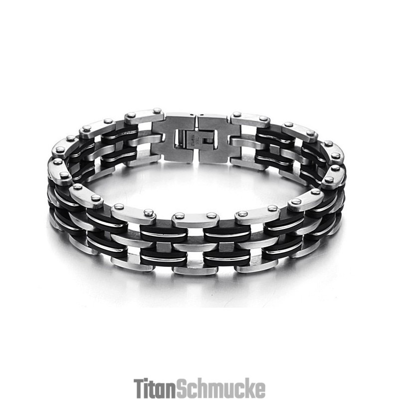 Qualität Und Quantität Gesichertes Männliches Titan-Silikonarmband