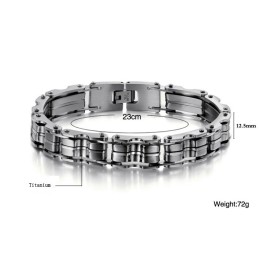 Hochwertiges Klassisches Titanarmband Für Männer