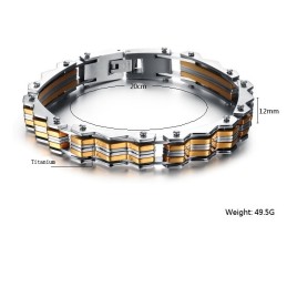 Stabiles Qualitäts-Titanarmband Für Männer