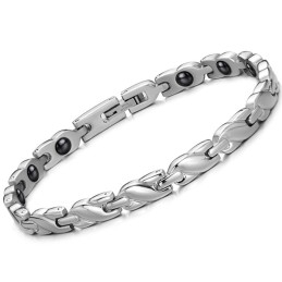 Einfach Zu Verwendendes Titan-Magnetstein-Armband Für Die Weibliche Gesundheit