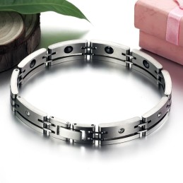 Hochwertiges Männliches Titan-Lodestone-Armband