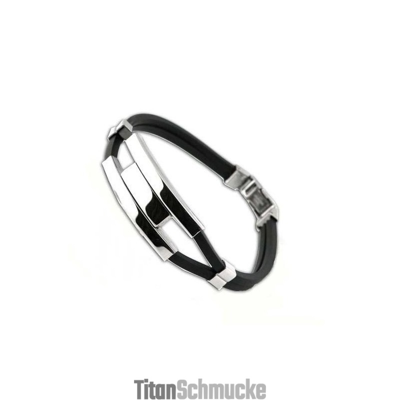 Qualität Und Quantität Gesichert Männlicher Prägnanter Titan-Silikon-Armreif Qualität Und Quantität Gesichert Männlicher Prägnanter Titan-Silikon-Armreif