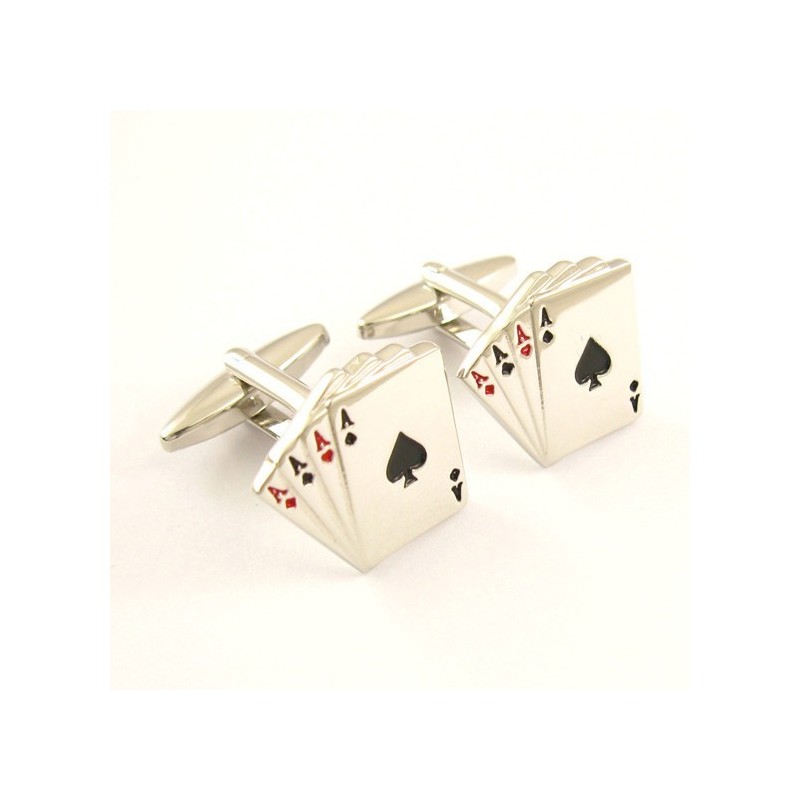 Manschettenknöpfe „Four Aces“ Aus Titan