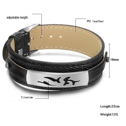 Zuverlässiger Qualitäts-Armreif Aus Schwarzem Titan