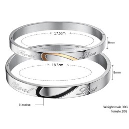 Zuverlässiger Qualitäts-Sweetheart-Titan-Armreif Für Liebhaber