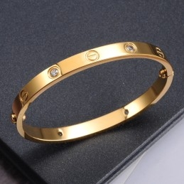 Zuverlässiger Qualitätsarmreif Aus Titan Für Damen Mit Strass