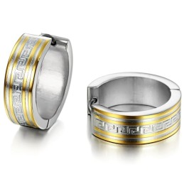 Titan-Ohrringe Mit Wandmuster „To Have A Long Story“
