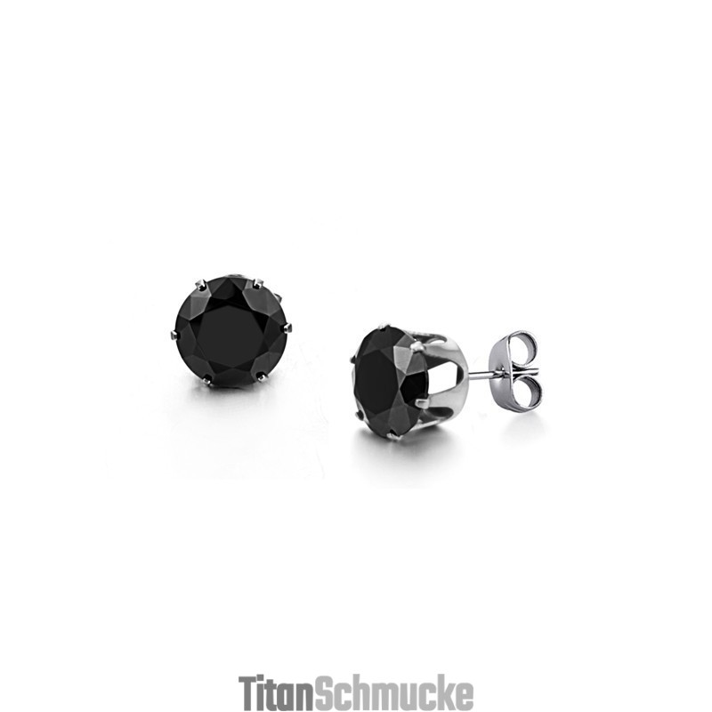 Hochwertige Schwarze Titanohrringe Hochwertige Schwarze Titanohrringe