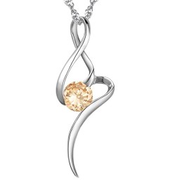 Weltweit Gut Verkaufte Weibliche Halskette Aus Violettem  Und Titan Mit Diamant