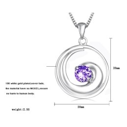 Hochwertige Weibliche Platin-Titan-Halskette Mit Diamant