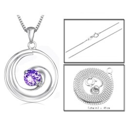 Hochwertige Weibliche Platin-Titan-Halskette Mit Diamant