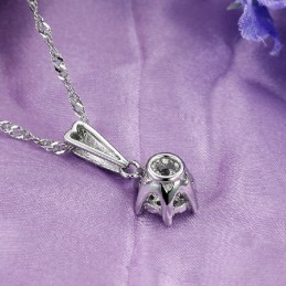 Zuverlässiger Ruf Weibliche  Überzug Titan Halskette Mit Diamant