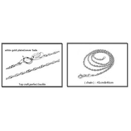 Zuverlässiger Ruf Weibliche  Überzug Titan Halskette Mit Diamant