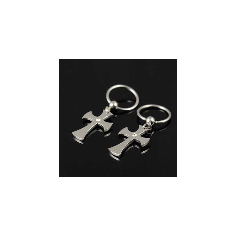 Herren Titan Kreuz Ohrringe Herren Titan Kreuz Ohrringe