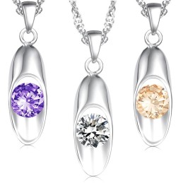 Qualität Und Quantität Gesichert Weibliche Platin Platinierung Titan Halskette Mit Diamant
