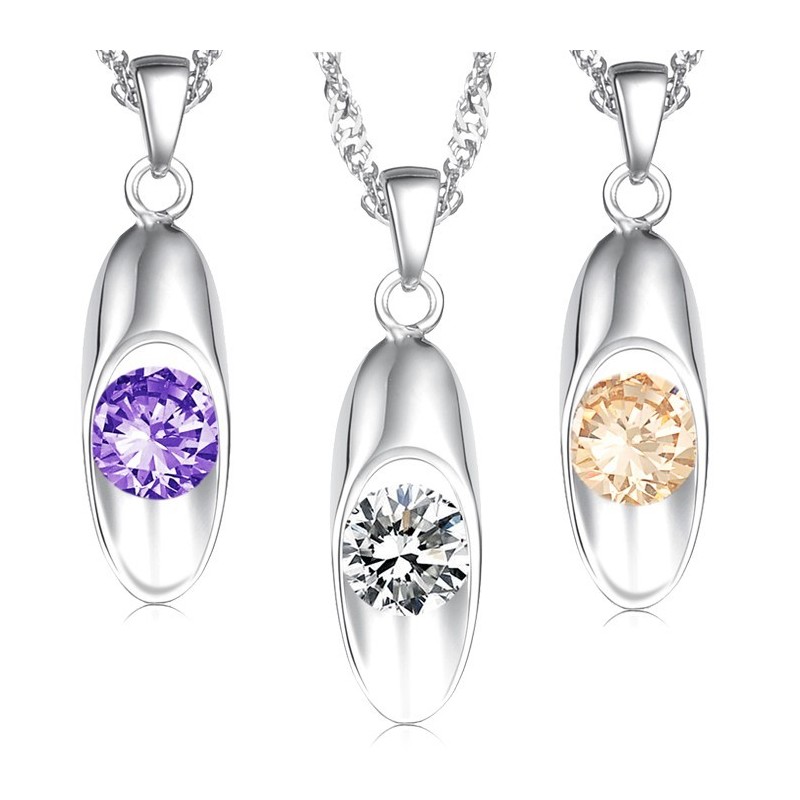 Qualität Und Quantität Gesichert Weibliche Platin Platinierung Titan Halskette Mit Diamant